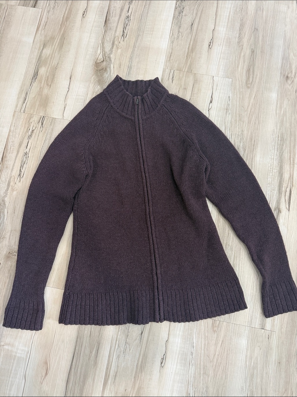 Patagonia Women's Dark Plum Full-Zip Knit Cardigan